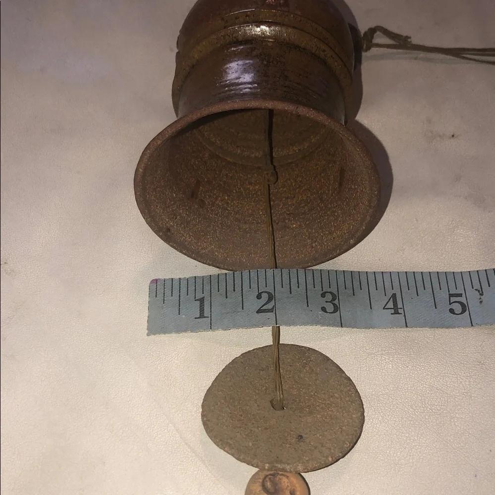 HANDMADE VINTAGE STONEWARE WIND CHIME